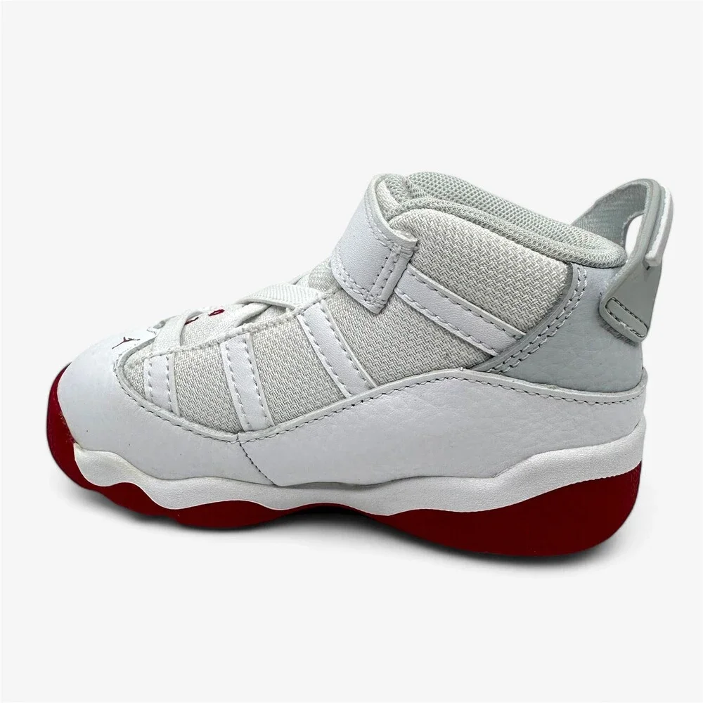 Jordan 6 Rings TD White Mystic Hibiscus Baby Toddler Size 8 Athletic Sneaker